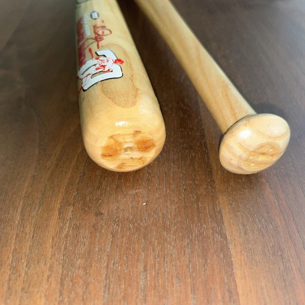 Vintage 1998 Rawlings Mark McGwire Single Season Home Run Record Mini Bat Pair